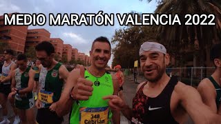 MEDIO MARATÓN VALENCIA 2022 Javier García Mascarell - 21.097m/1:14:17/3:31km/147p/185c Ritmo maratón
