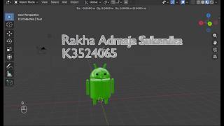 Cara membuat Bugdroid di Blender 3D - Tugas Animasi 3D (Rakha Admaja Sukendra K3524065)