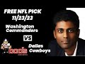 NFL Picks - Washington Commanders vs Dallas Cowboys Prediction, 11/23/2023 Week 12 NFL Free Picks