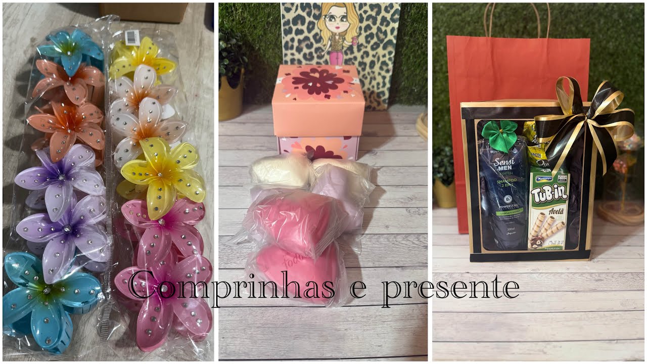 COMPRINHAS SHOPEE + MONTANDO PRESENTE MASCULINO NA CAIXA DE VISOR.