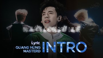 Lyric | INTRO (FULL) | QUANG HUNG MASTERD (MASTERD EMPIRE)