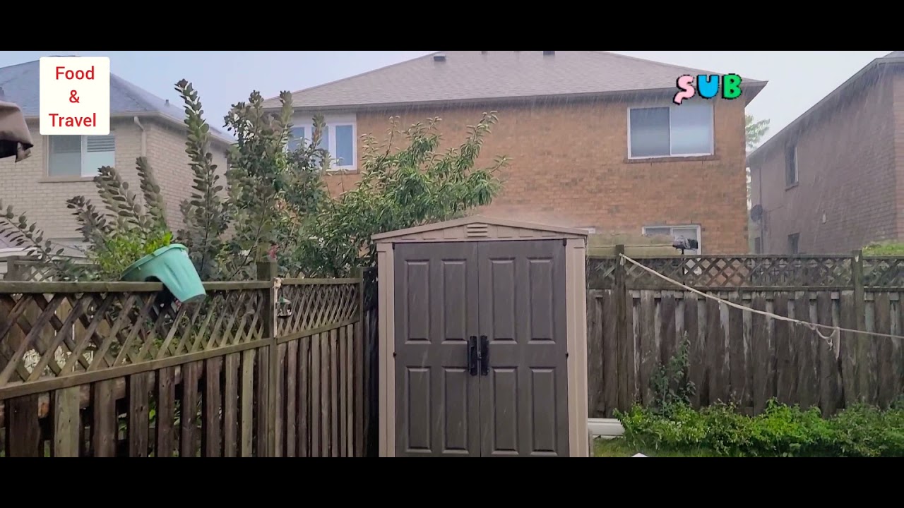 It's raining After hot weather the weather is so beautiful and