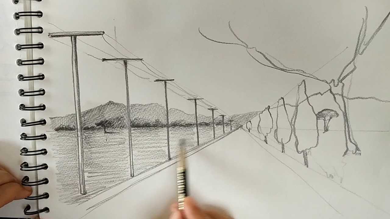 Carretera en perspectiva con un punto de fuga - A road in one-point  perspective (for my students) - thptnganamst.edu.vn