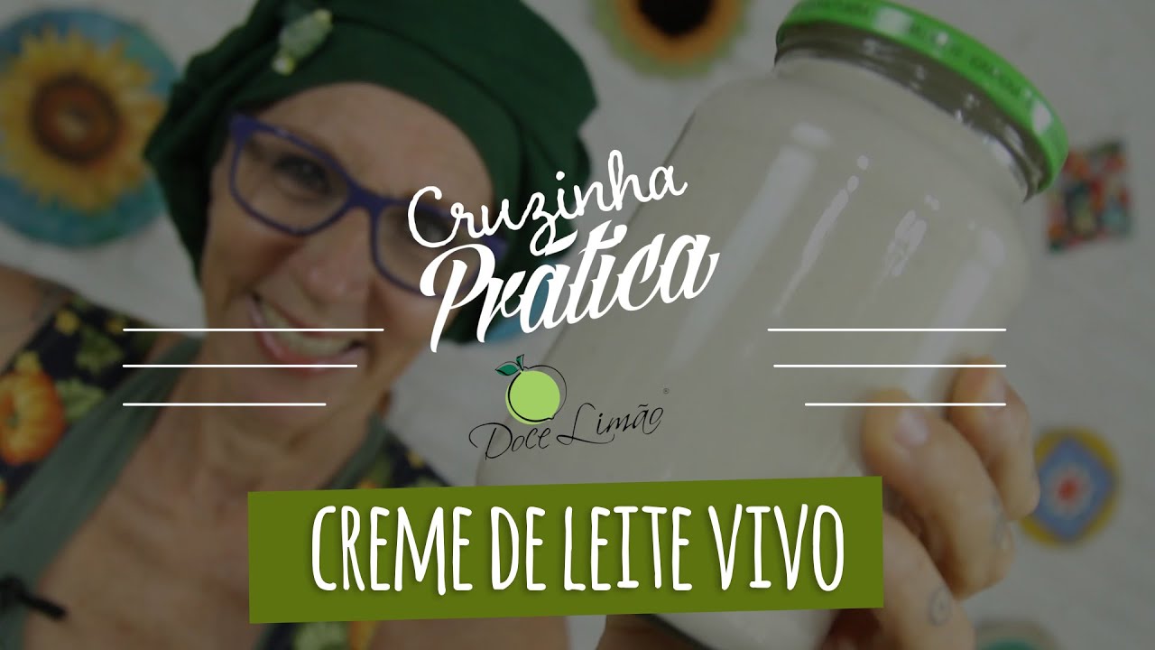 Creme de Leite Vivo - Cruzinha Prática Doce Limão