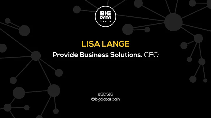 Interview to Lisa Lange at Big Data Spain 2016