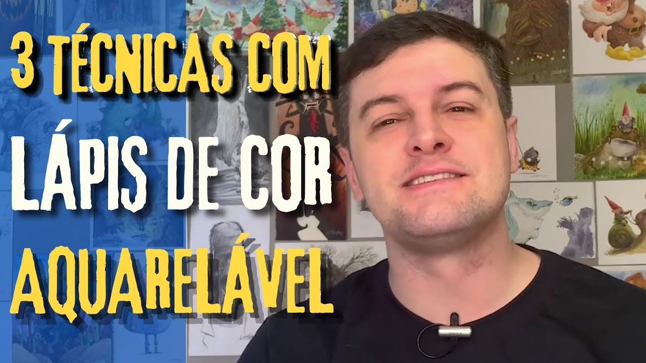 3 Técnicas Com Lápis De Cor Aquarelável