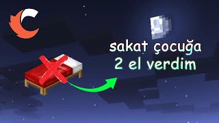 BEDWARS AMA YATAĞIM YOK(bacağı kırık çocuğa iki el verdim)