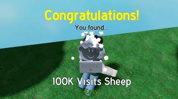 Find the Sheep - Where to Find the 100K Visits Sheep (Roblox)