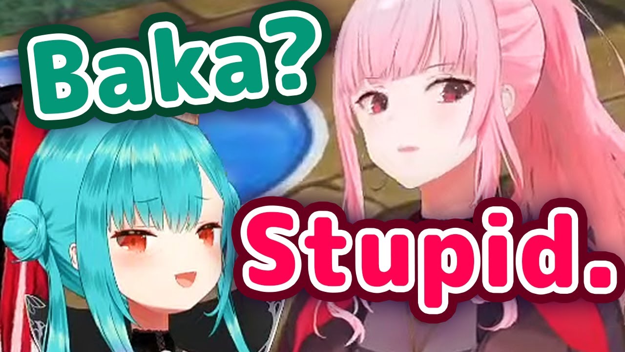 Calliope Teaches Rushia New English Word "Stupid" 【ENG Sub/Hololive】