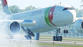 A330 Landing Gear Failure Emergency Landing - X-Plane 11