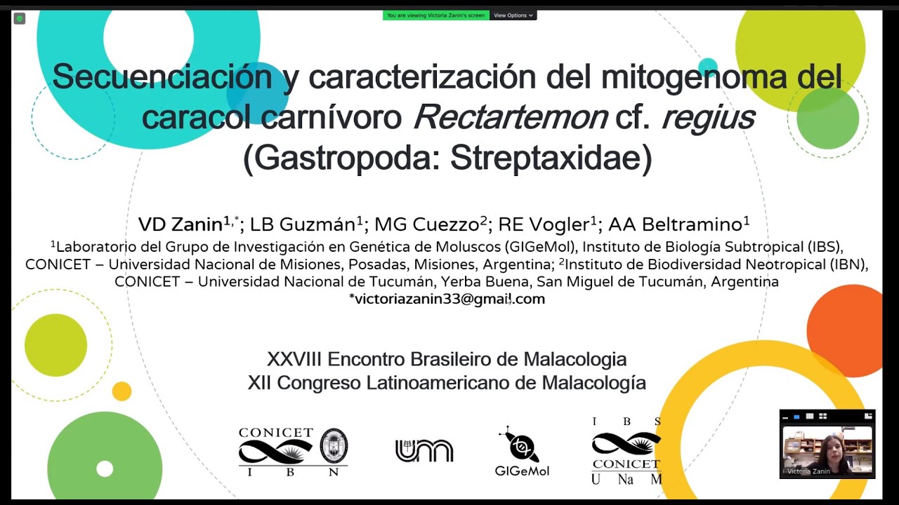 EBRAM & CLAMA 2023 - Presentación oral de Victoria Zanin