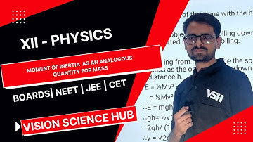 MOMENT OF INERTIA AS AN ANALOGOUS QUANTITY FOR MASS
