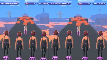 High Heels! Gameplay All Levels Rail Challenge  (Reward 600) iOS,Android