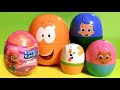 Bubble Guppies Stacking Cups Kinder Surprise Eggs MyLittlePony Peppa Frozen Lalaloopsy Baby Toys 