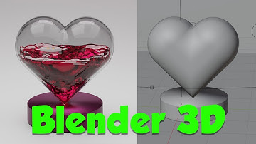 Blender 3d Tutorial| Modeling 3d Heart and filling it with fluid ❤️