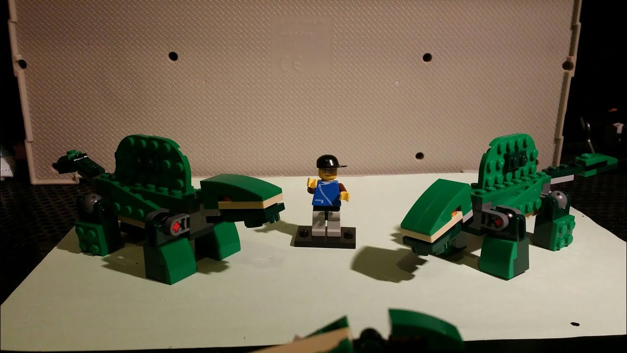 Instructions for lego dimetrodon MOC (creator mighty dinosaur) - YouTube