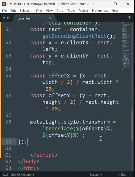 Metallic Light Effect | HTML CSS JavaScript #shorts - YouTube