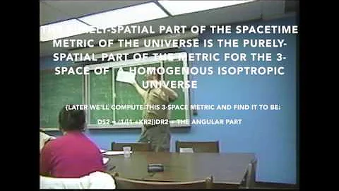 Cosmological FRW metric: inserting the spatial part, after calculation for HomogeousCurvature