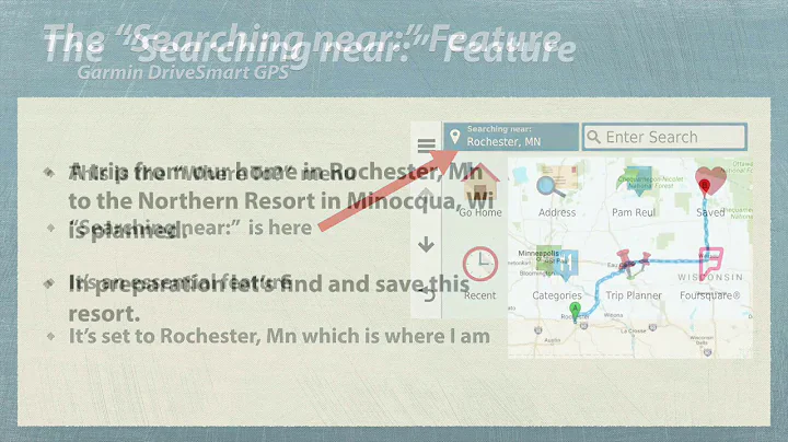 Searching Near on Garmin DriveSmart GPS