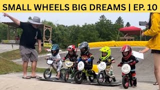 3-Year-Olds Race Balance Bikes on a BMX Track