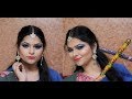 Navratri/Garba Colourful Makeup Tutorial 2018.... blue smokey eyes makeup tutorial...