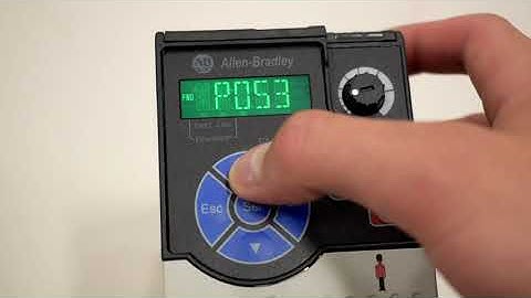 Allen-Bradley PowerFlex 525 VFD Factory Reset Walkthrough