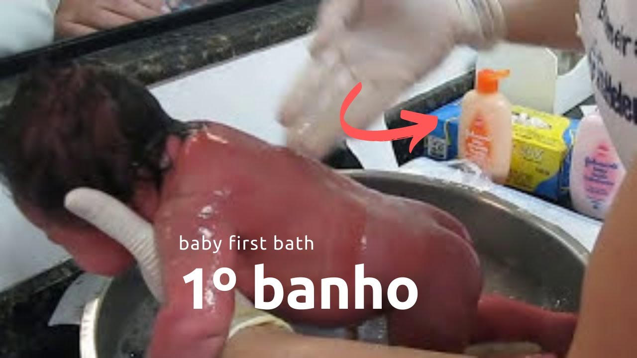 1º Banho Alice Pietra Magnelli | baby's first bath |  #primeirobanho #baby