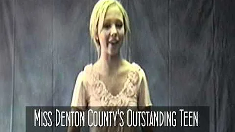 Miss Denton County Outstanding Teen 2011 Kendyl Ki...