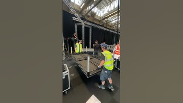 A GIANT video wall made from CARDBOARD #shorts #eventmanagement