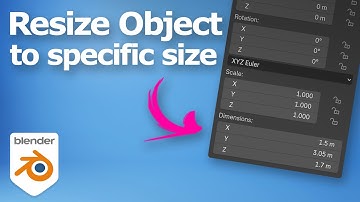 Blender resize object to specific size