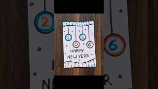 Beautiful ❤️ Happy New Year Card 2026 | New Year Card Making #shorts #happynewyear #2026