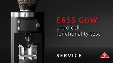 Mahlkönig E65S GbW | Load cell functionality test