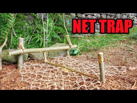 Net Trap ~ Net Making ~ Survival ~ Bushcraft 