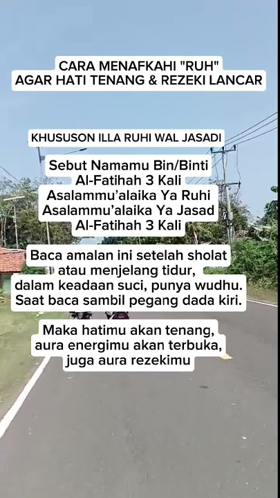 cara menafkahi ruh#doakeselamatan #doakesehatan #doamustajab #piral
