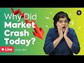 Why did Market crash today? | Explained by CA Rachana Ranade