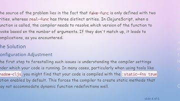 Understanding with-redefs and Multiple Arities in ClojureScript