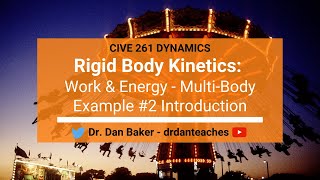 Dynamics: Rigid Body Kinetics - Rigid Body Kinetics Work & Energy Multi-Body Example #2 Introduction