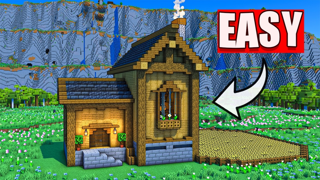 The Perfect Cozy Starter House For Survival Minecraft [Tutorial] - YouTube