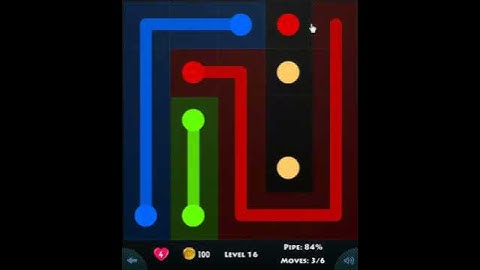 flow game facebook - beginners pack level 16 Connect the dots
