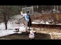 Snowman dunk session