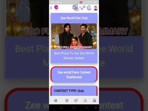 How to sign up and login the Zee world fan club mobile app
