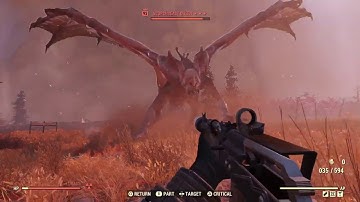 Fallout 76 - My 2nd Solo Scorchbeast Queen (14second kill with handmade)