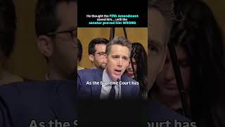 He pleaded the 5th.... until the senator dropped this! 😳 #senatorhearing #legalloophole