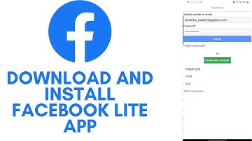 Download en installeer de Facebook Lite-app | Meld u aan bij uw Facebook-account via de Facebook ...