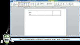Adding a Row | Computer Class 6