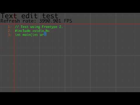 Animated text editor: Truetype font by using freetype2