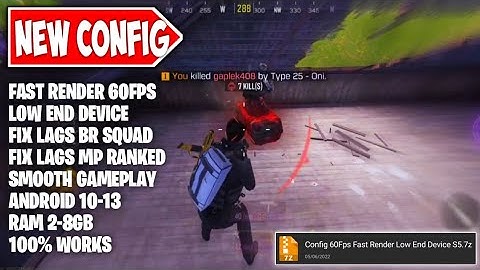 CONFIG 60FPS FAST RENDER IN COD MOBILE | NO LAG BR/MP | CONFIG CODM SEASON 5