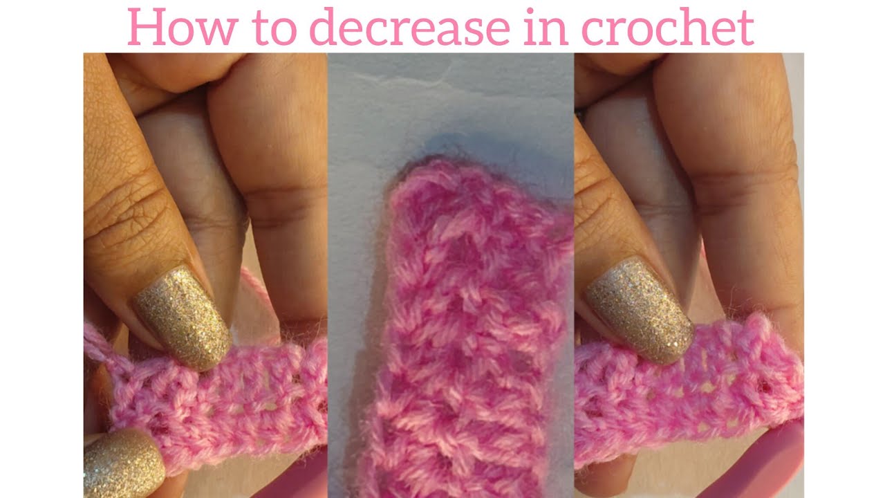 How to decrease in crochet | easy and quick | absolute beginners - YouTube