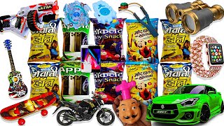 Latest Snacks Collection🤑Nerf Gun, Monster Car, Die Cast Car, Pen, Slime, Video Game, Yoyo, Watch