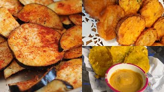 Baingan & Aloo pakora recipe/crispy baingan pakora￼/ crispy Aloo pakora/crunchy vegetable pakora